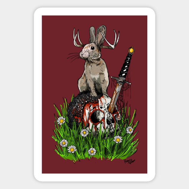 Jackalope Sticker by Harley Warren